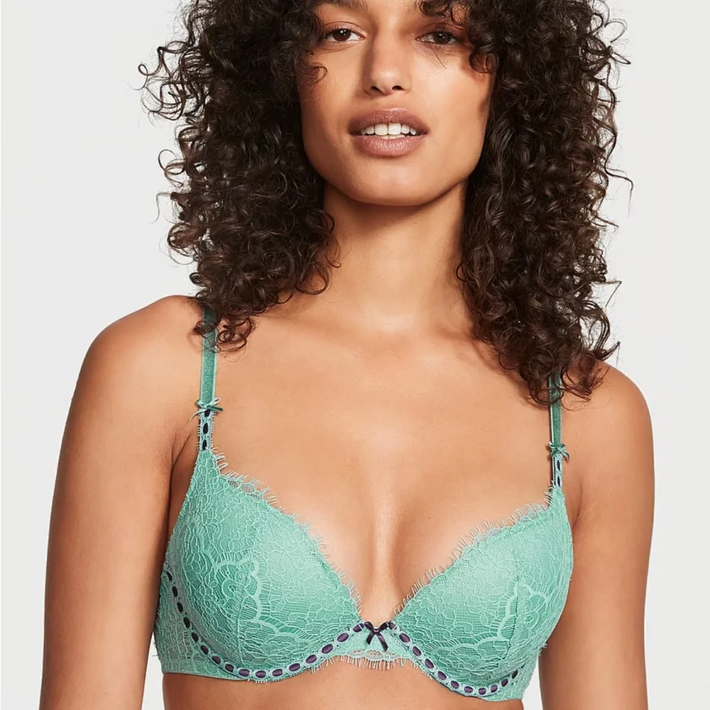Victoria Secret DREAM ANGELS Lightly Lined Ribbon Slot Demi Bra